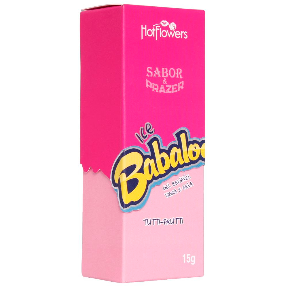Ice Babaloo Gel Beijável Vibra E Gela 15G Hot Flowers - Imagem 8