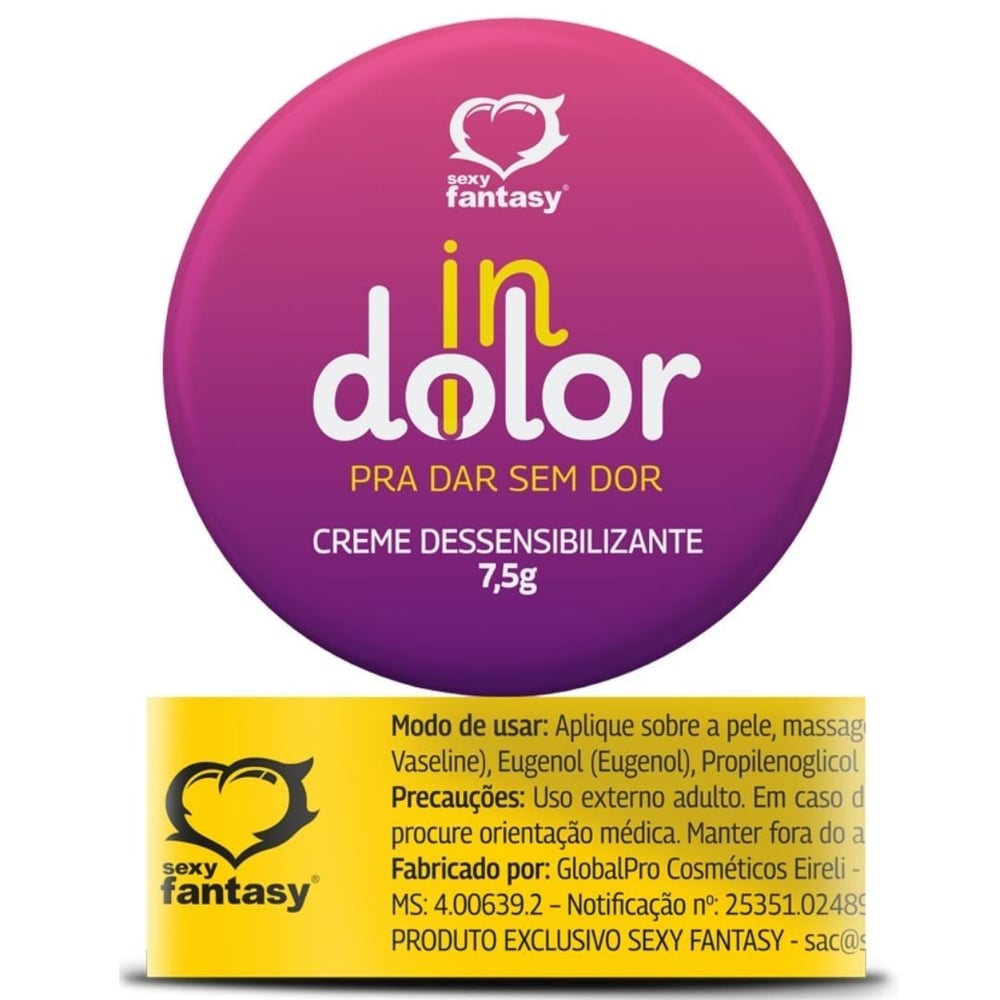 Indolor Creme Dessensibilizante Anal 7,5G Sexy Fantasy