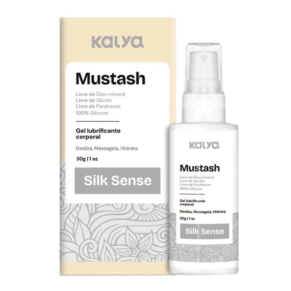 Kalya Mustash Silk Sense Gel Lubrificante Resistente A Água 30G Kalya
