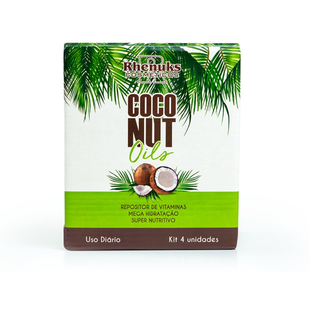 Kit Capilar Coco Nut Oils 4 Itens Rhenuks Cosméticos - Imagem 2