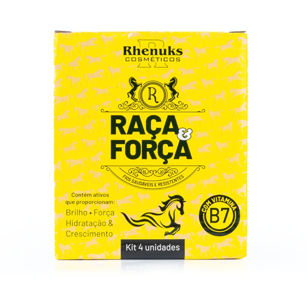 Kit Capilar Raça E Força Com 4 Itens Rhenuks Cosméticos - Imagem 2