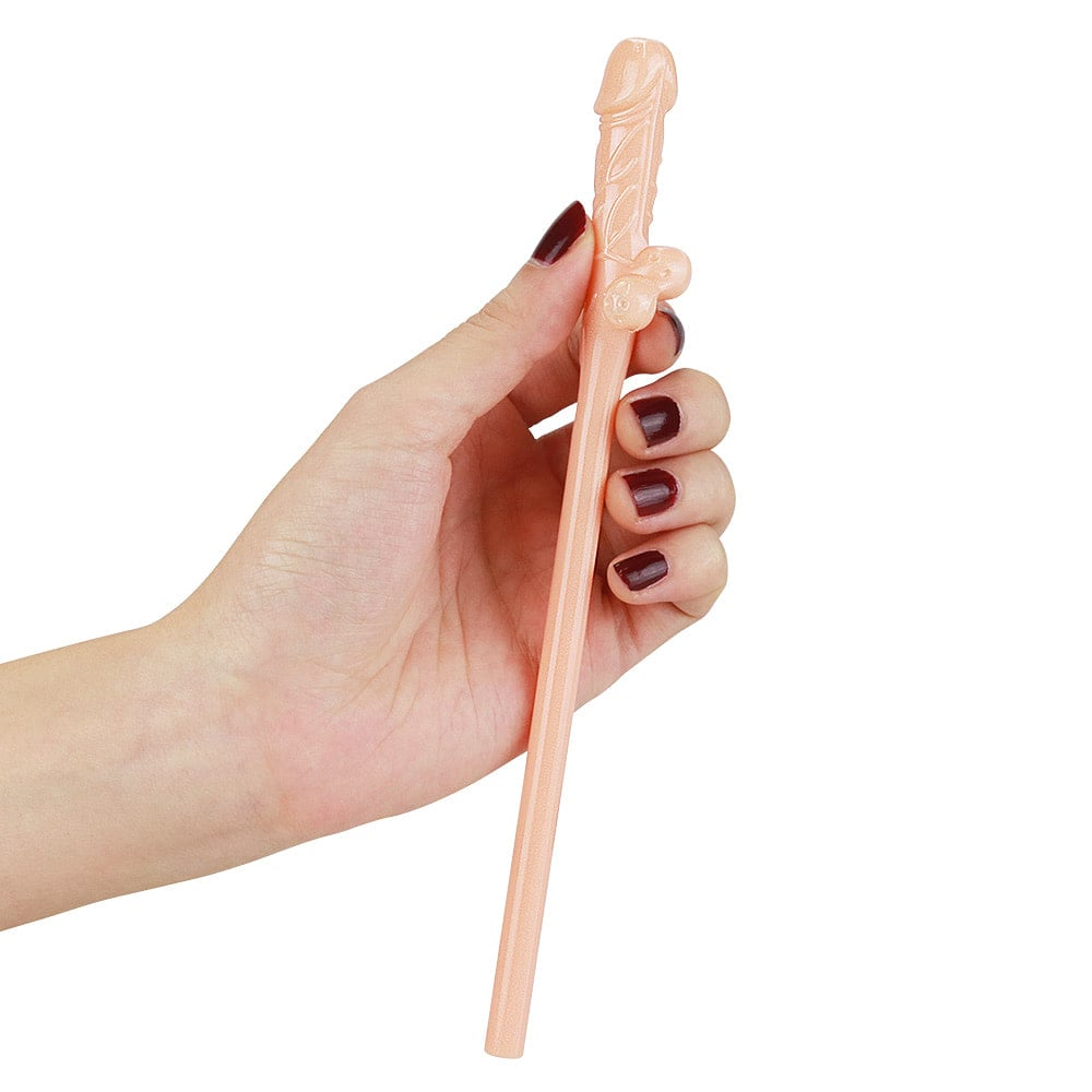 Kit Com 9 Canudos Pênis Original Willy Straws Vibe Toys - Imagem 2