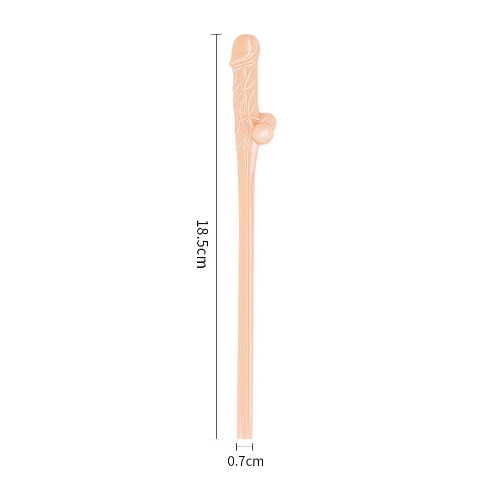 Kit Com 9 Canudos Pênis Original Willy Straws Vibe Toys - Imagem 6
