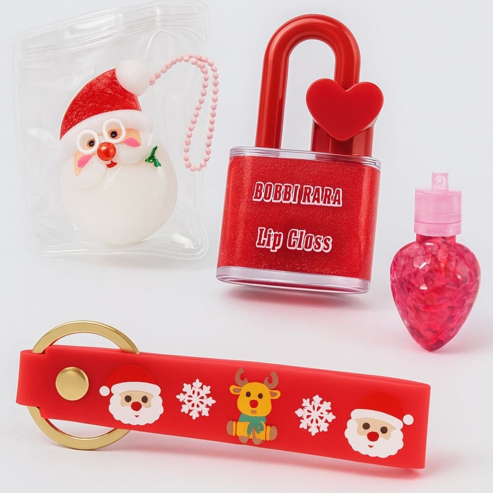 Kit Doçura Natalina Com Lip Gloss Bobbi Rara - Imagem 3