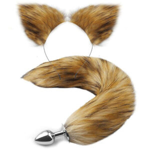 Kit Fox Com Plug Raposa E Tiara Vibe Toys