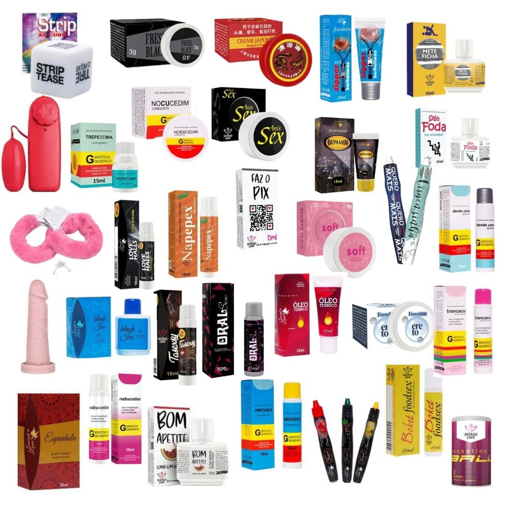 Kit Sex Shop O Prazer É Todo Seu 40 Itens Segred Love - Imagem 2