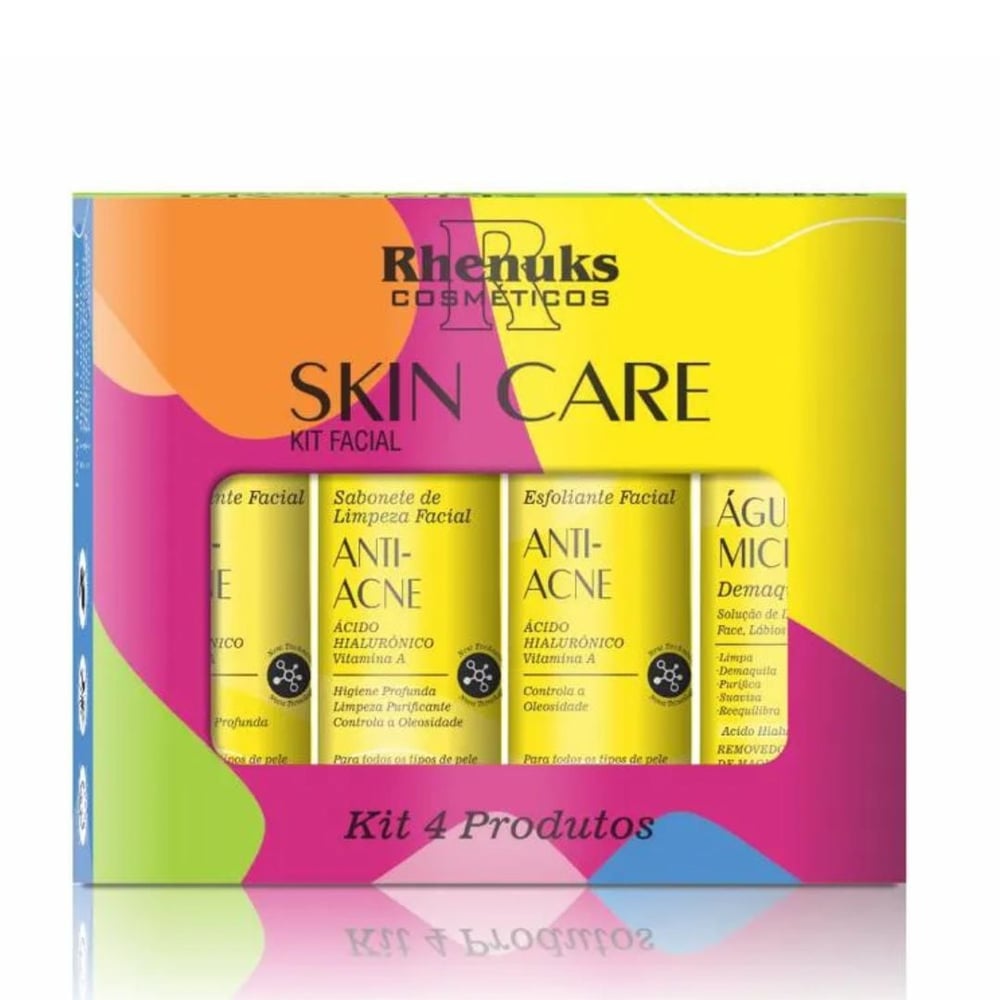 Kit Skin Care Anti Acne Com 4 Itens Rhenuks Cosméticos - Imagem 2