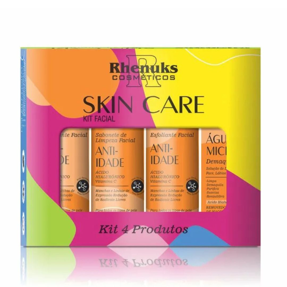 Kit Skin Care Anti Idade Com 4 Itens Rhenuks Cosméticos - Imagem 2