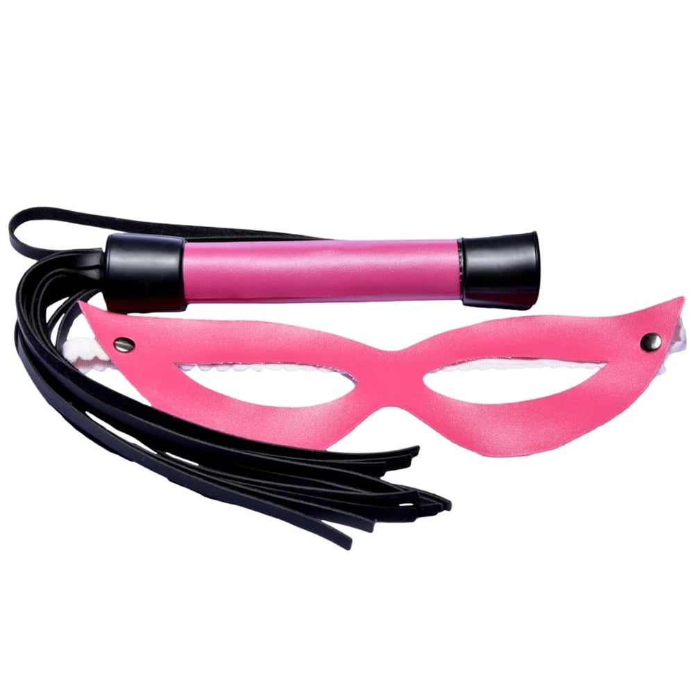 Kit Tiazinha Com Chicote Liso 20Cm Dominatrix - Imagem 2