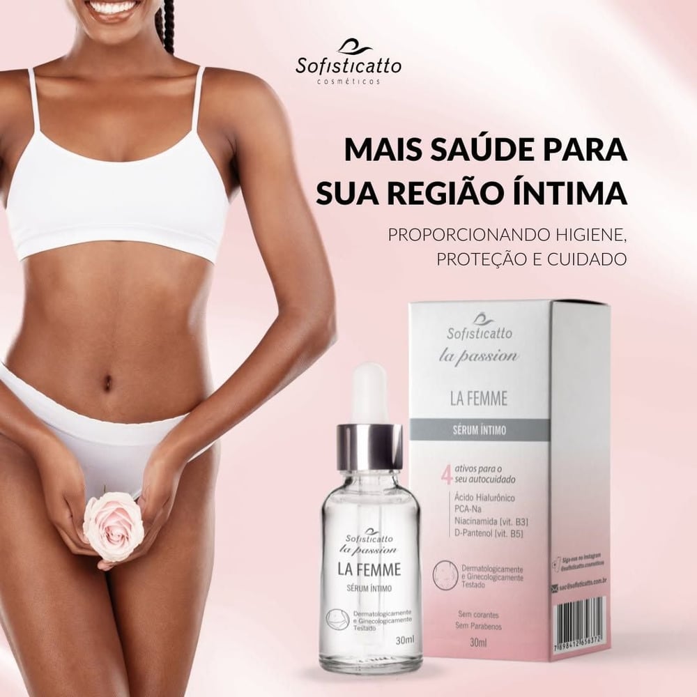 La Femme Sérum Íntimo Clareador E Hidratante 30 Ml Linha La Passion Sofisticatto - Imagem 2