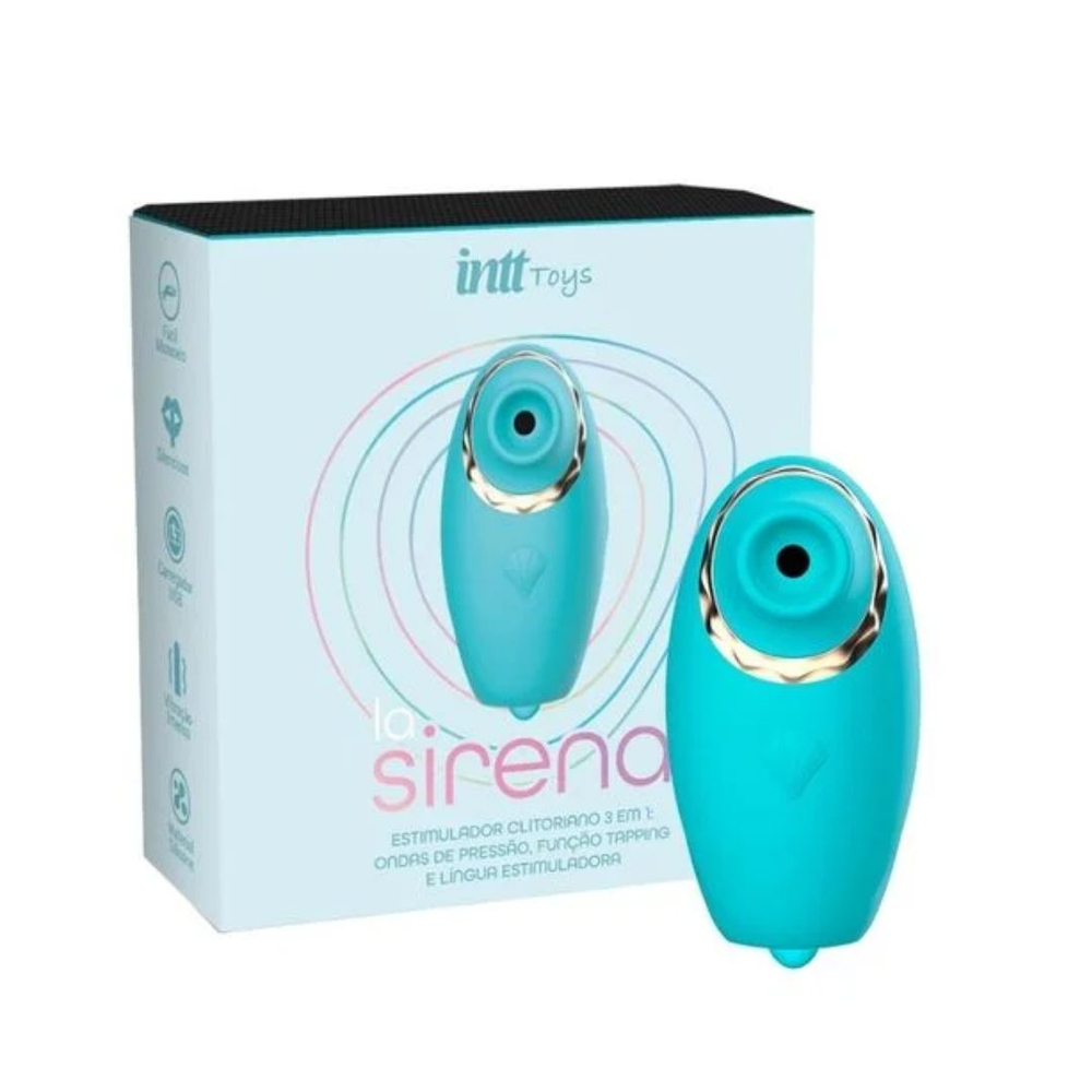 La Sirena Estimulador 3 Em 1 Com 10 Modos De Estimulação Wellness Intt - Imagem 4