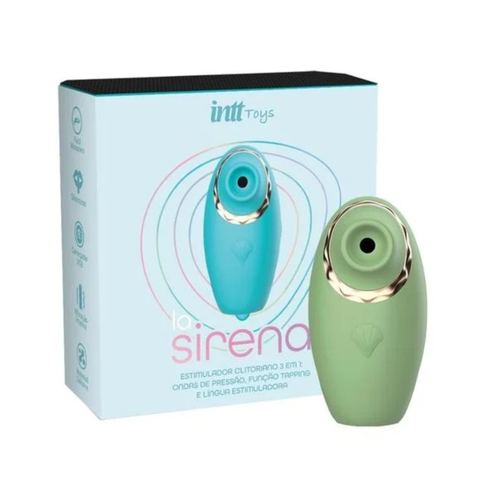 La Sirena Estimulador 3 Em 1 Com 10 Modos De Estimulação Wellness Intt - Imagem 5