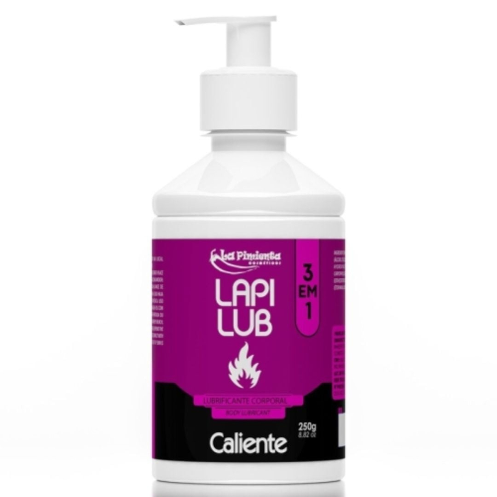 Lapi Lub Lubrificante Corporal 3 Em 1 Caliente 250G La Pimienta - Imagem 2