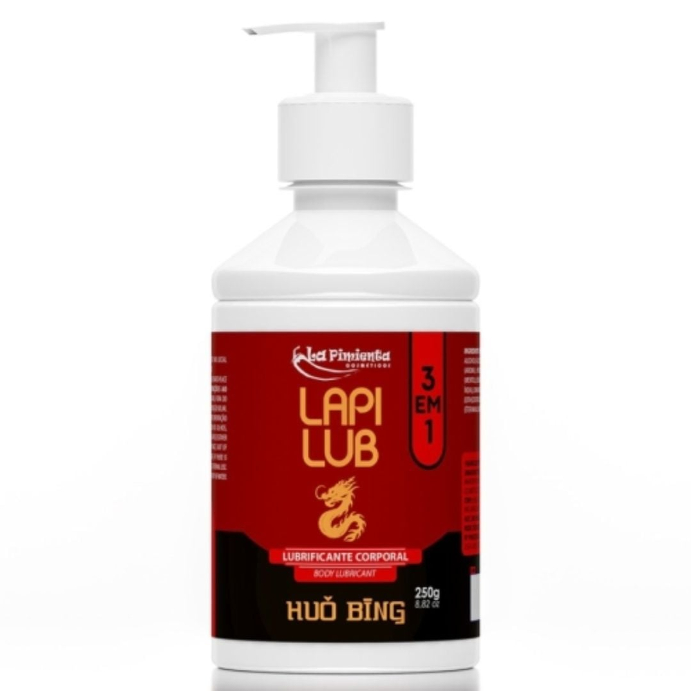 Lapi Lub Lubrificante Corporal 3 Em 1 Huo Bing 250G La Pimienta - Imagem 2