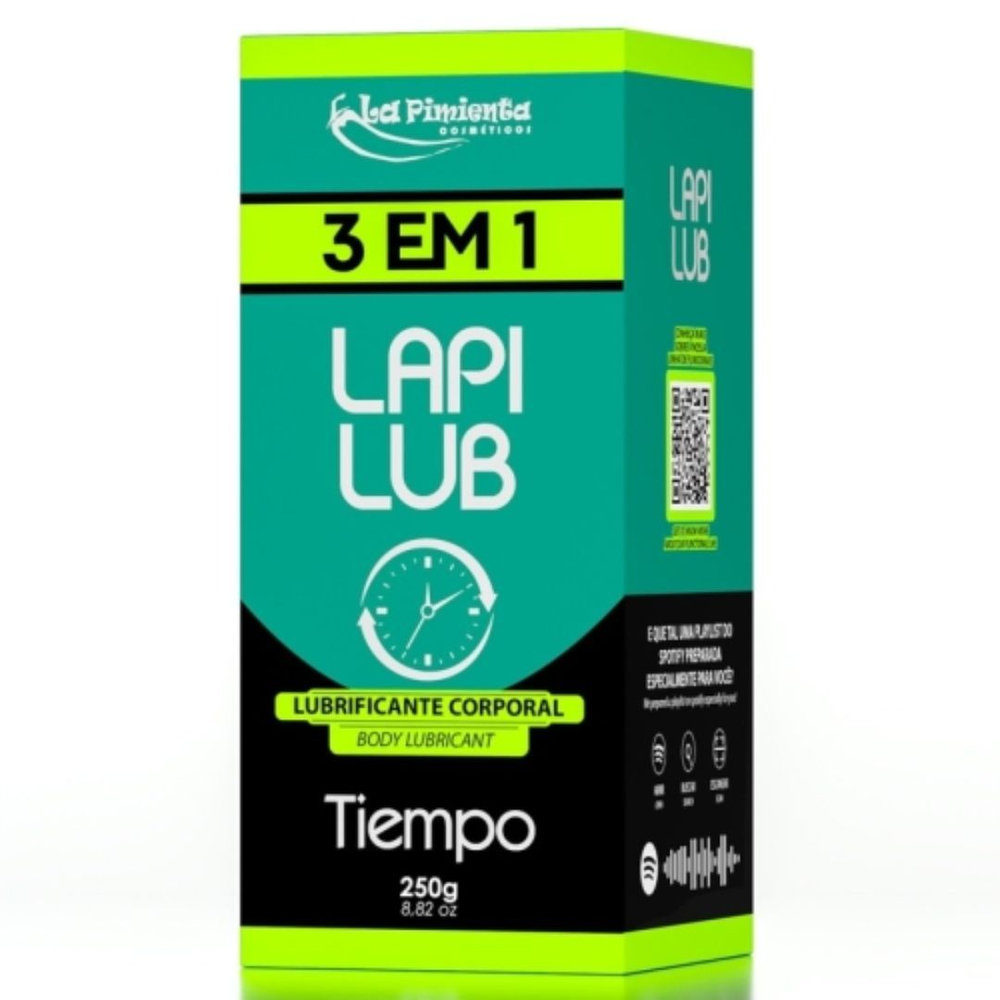 Lapi Lub Lubrificante Corporal 3 Em 1 Tiempo 250G La Pimienta - Imagem 3