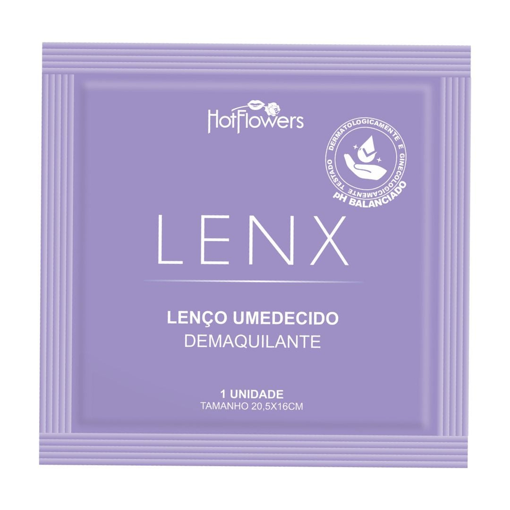 Lenx Lenço Umedecido Demaquilante 1 Un Hot Flowers