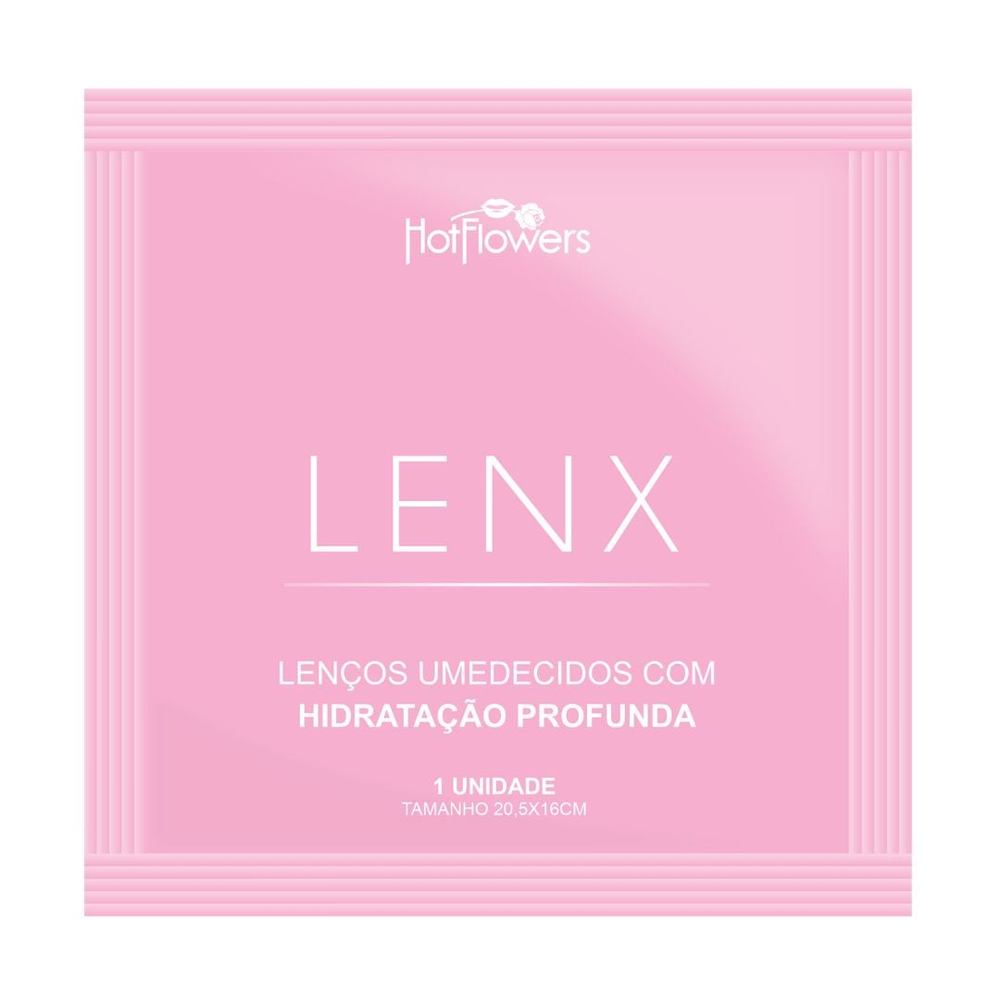 Lenx Lenço Umedecido Demaquilante 1 Un Hot Flowers - Imagem 3