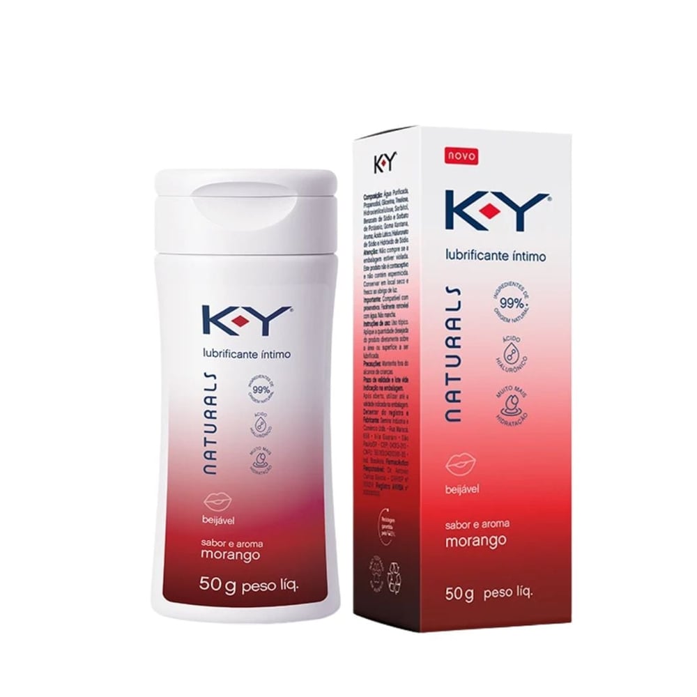Lubrificante Íntimo Beijável Naturals 50G Ky - Imagem 2