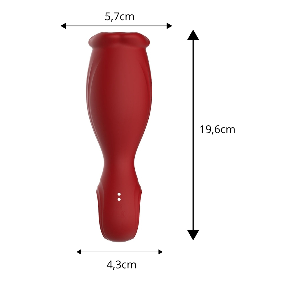 Magic Lip Estimulador De Glande Recarregável Com Rotação 10 Vibrações Vibe Toys - Imagem 4