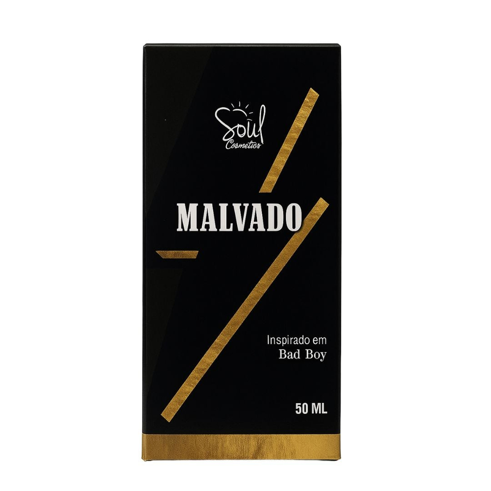 Malvado Colônia Masculina 50Ml Soul Cosméticos - Imagem 3