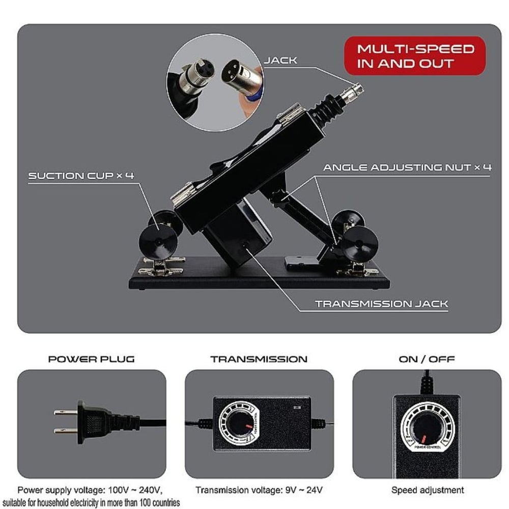 Máquina Do Sexo Powerful Driving Com Controle Multivelocidade Vibe Toys - Imagem 6