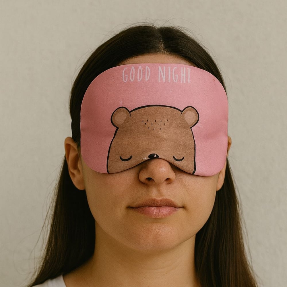 Máscara Para Dormir Tapa Olhos De Pelúcia Vibe Toys - Imagem 9