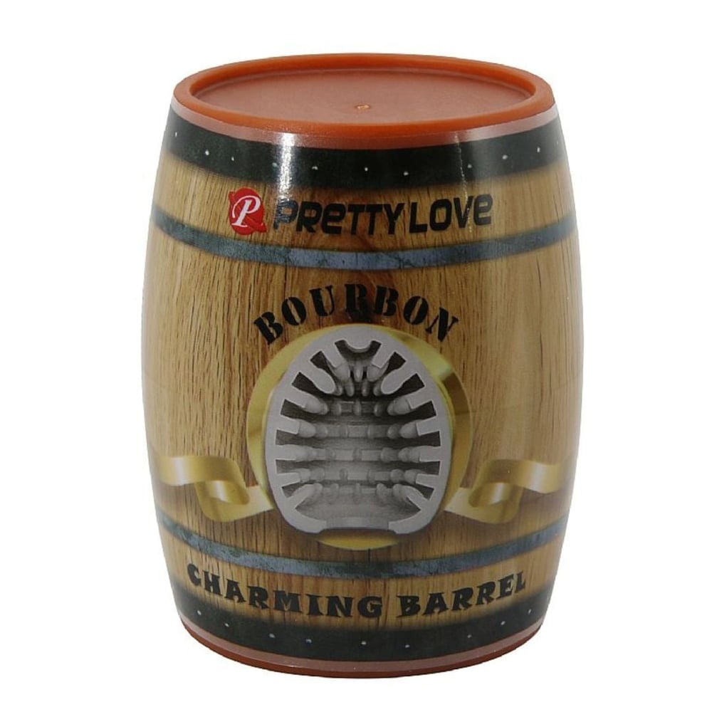 Masturbador Egg Lata Bourbon Formato De Barril Pretty Love - Imagem 6