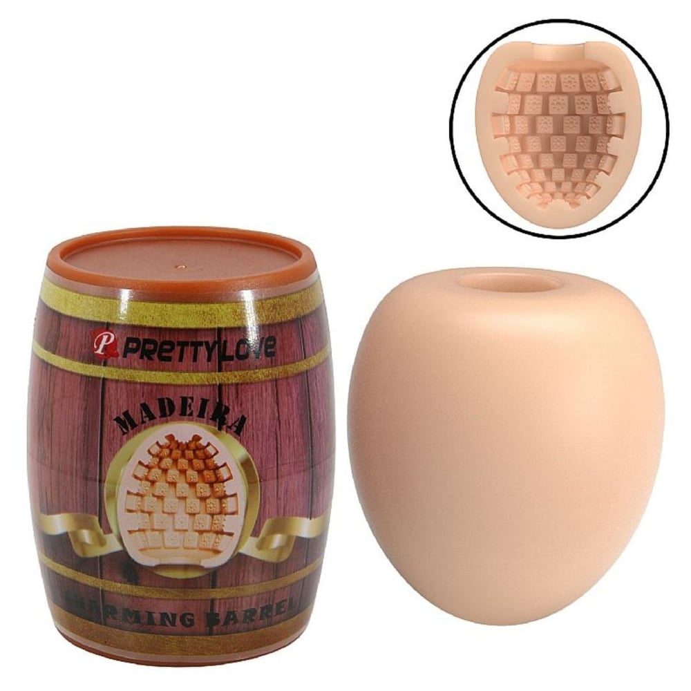 Masturbador Egg Lata Bourbon Formato De Barril Pretty Love - Imagem 8