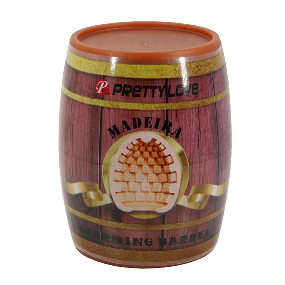 Masturbador Egg Lata Madeira Formato De Barril Pretty Love - Imagem 6
