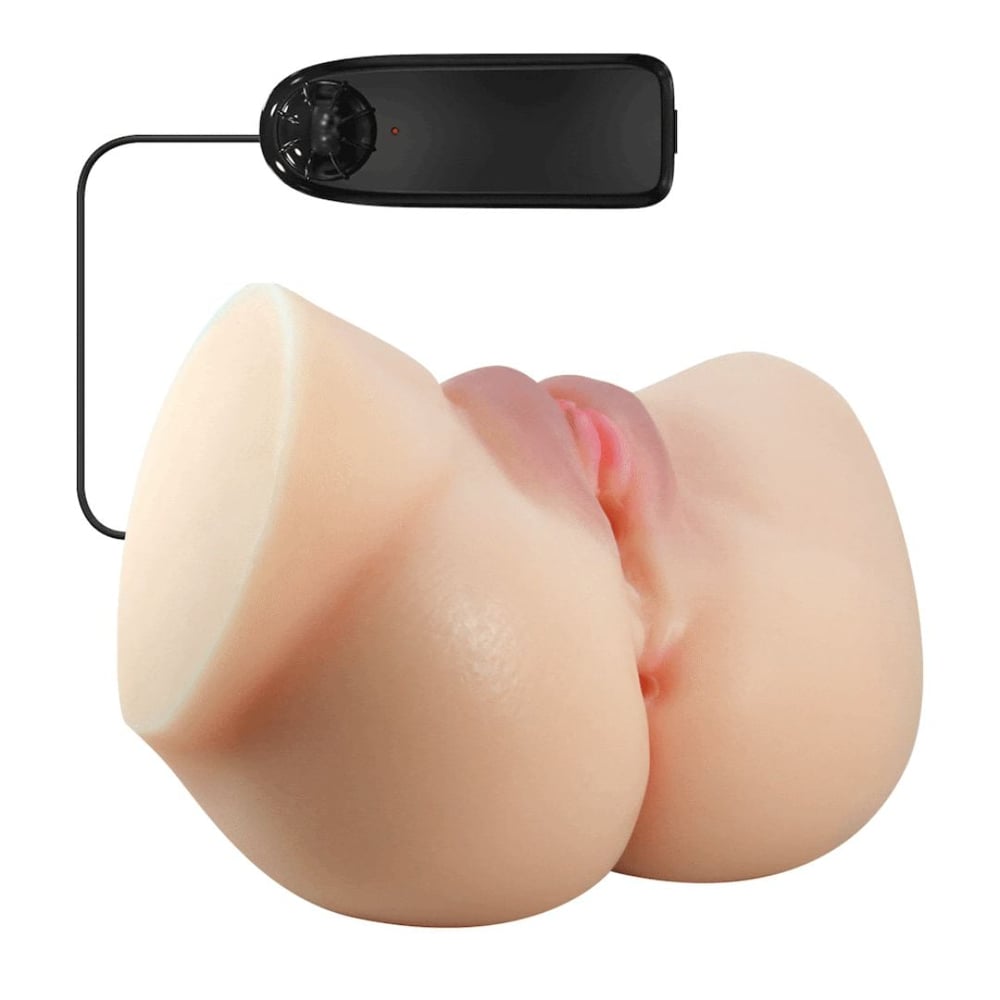 Masturbador Emilia Com Vagina Ânus E Cápsula Vibratória Crazy Lion - Imagem 7