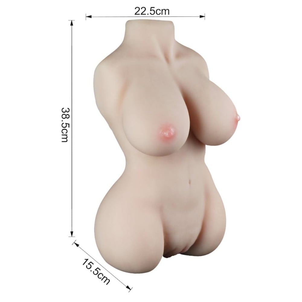 Masturbador Formato De Meio Corpo Com Vagina E Ânus Vibe Toys - Imagem 9
