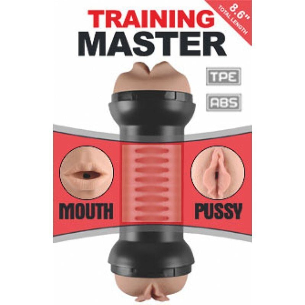 Masturbador Lanterna Duplo Halteres Vagina E Boca Em Cyberskin Lovetoy - Imagem 5