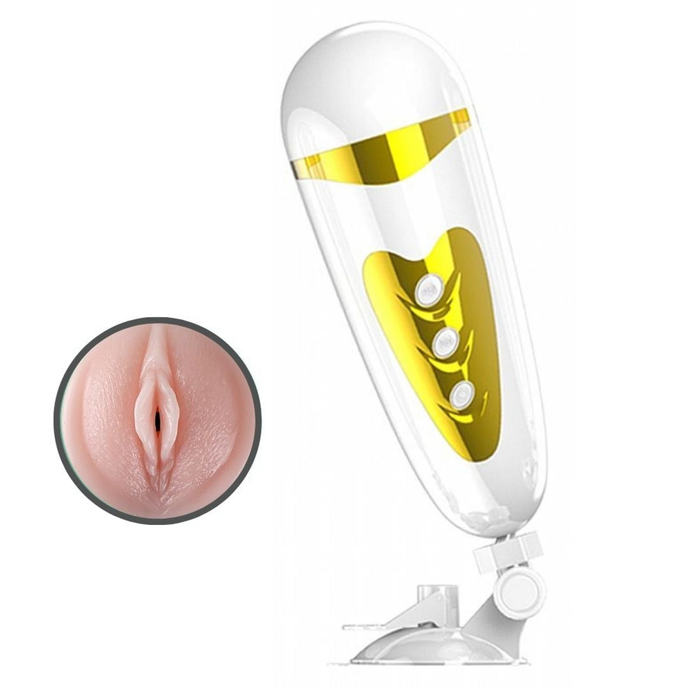 Masturbador Lanterna Vagina Em Cyberskin 12 Vibrações Com Gemidos Sally Pretty Love - Imagem 3