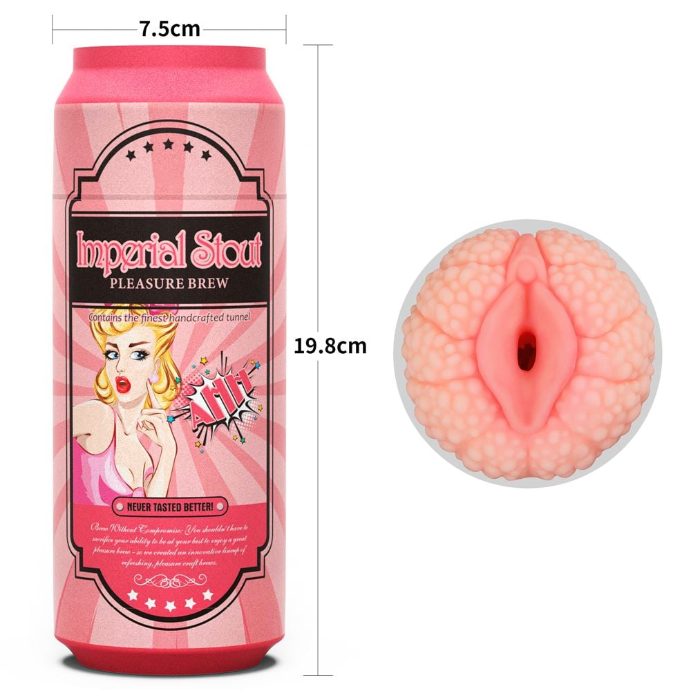 Masturbador Vagina Formato De Lata De Cerveja Imperial Stout Lovetoy - Imagem 2