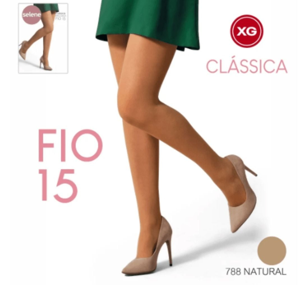Meia Calça Clássica Plus Size Fio 15 Selene - Imagem 2