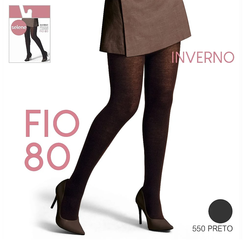 Meia Calça Inverno Elastano Fio 80 Selene - Imagem 2