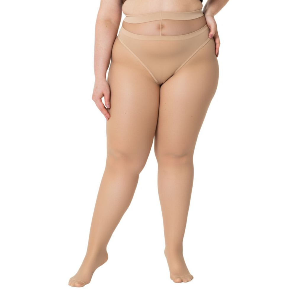 Meia Calça Plus Size Linha Tamanhos Especiais Fio 15 Denier Trifil - Imagem 4