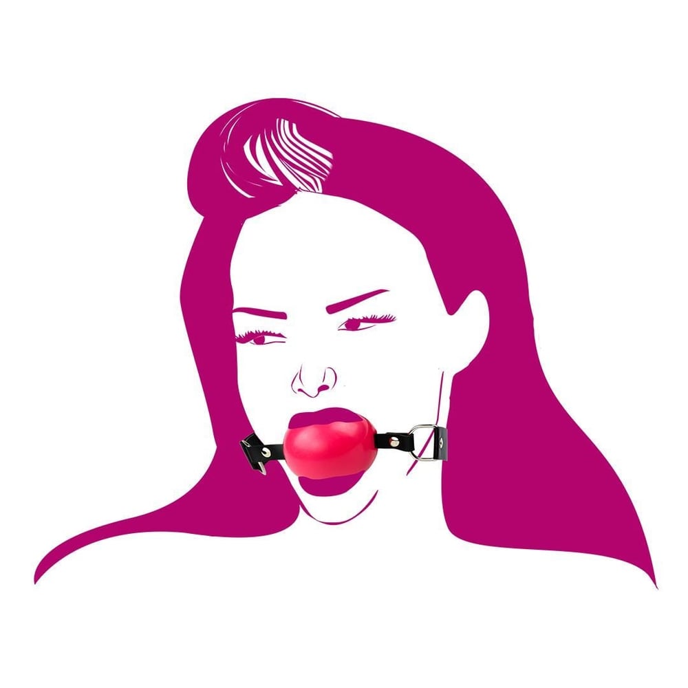 Mordaça Bastão Em Couro Linha Sado Sexy Fantasy - Imagem 8