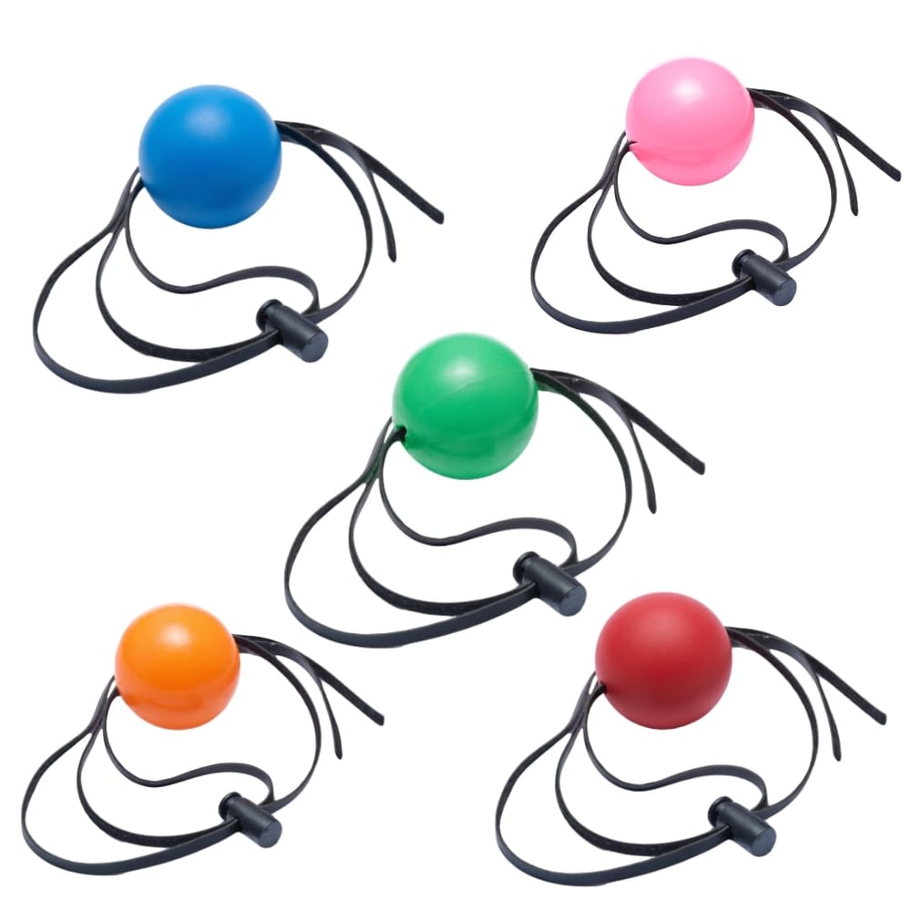 Mordaça Bola Com Regulagem Em Couro Vibe Toys - Imagem 5