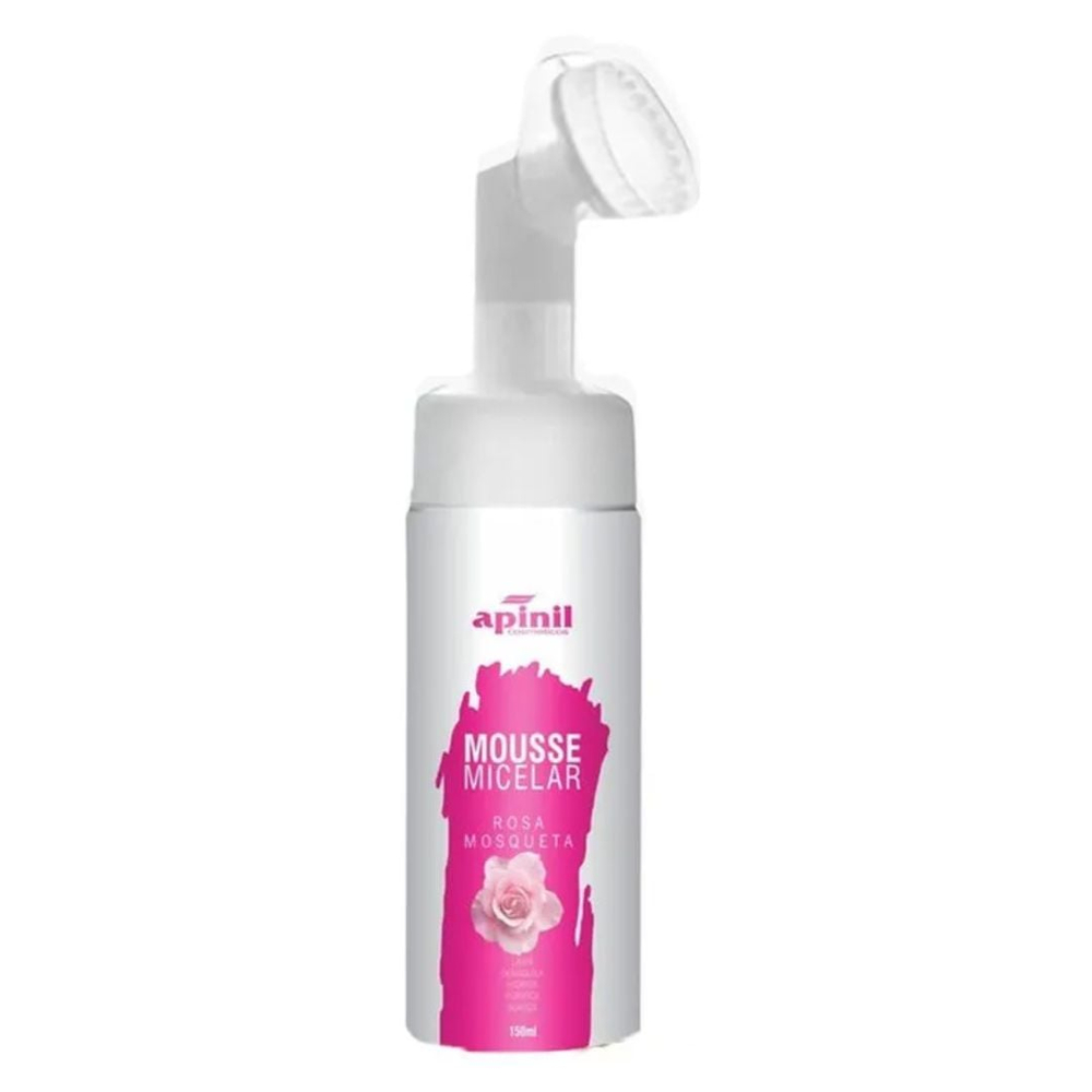 Mousse Micelar Para Limpeza Facial 150Ml Apinil - Imagem 4