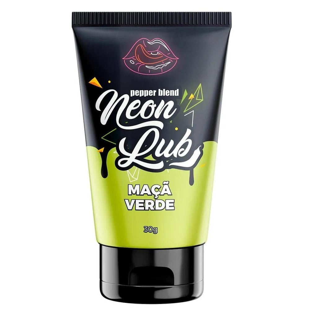 Neon Lub Gel Lubrificante Comestível 30G Brilha Na Luz Negra Pepper Blend - Imagem 3