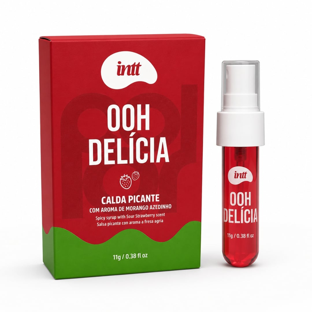 Ooh Delícia Calda Picante Beijável 11G Linha Collors Intt - Imagem 4