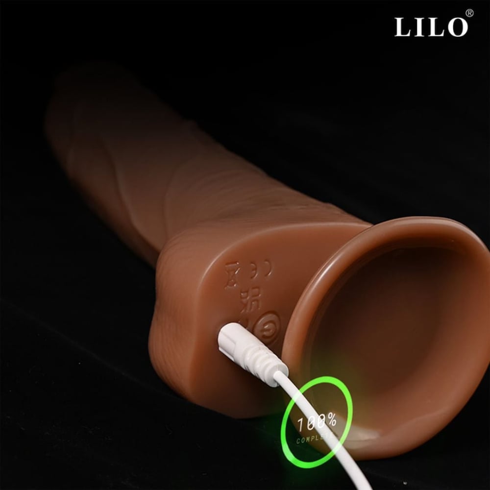 Pênis Realístico 10 Vibrações Com Controle Wireless E Rotação 360° Lilo - Imagem 9
