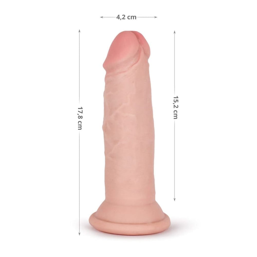 Pênis Realístico 3D Com Ventosa 17,8 X 4,2Cm Knight Cock - Imagem 3