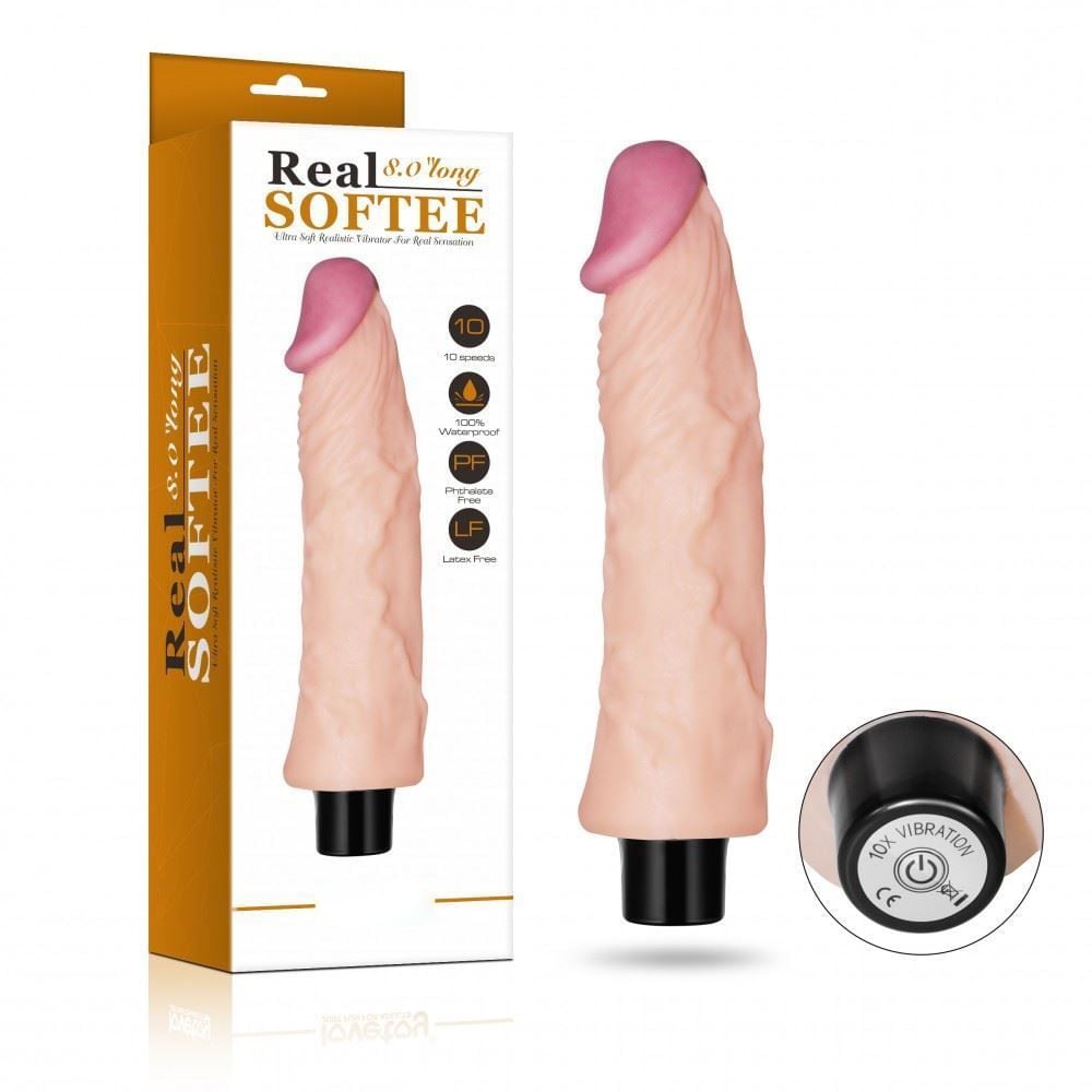 Pênis Realístico Com Veias Massageadoras 10 Modos De Vibração 8.3 Lovetoy