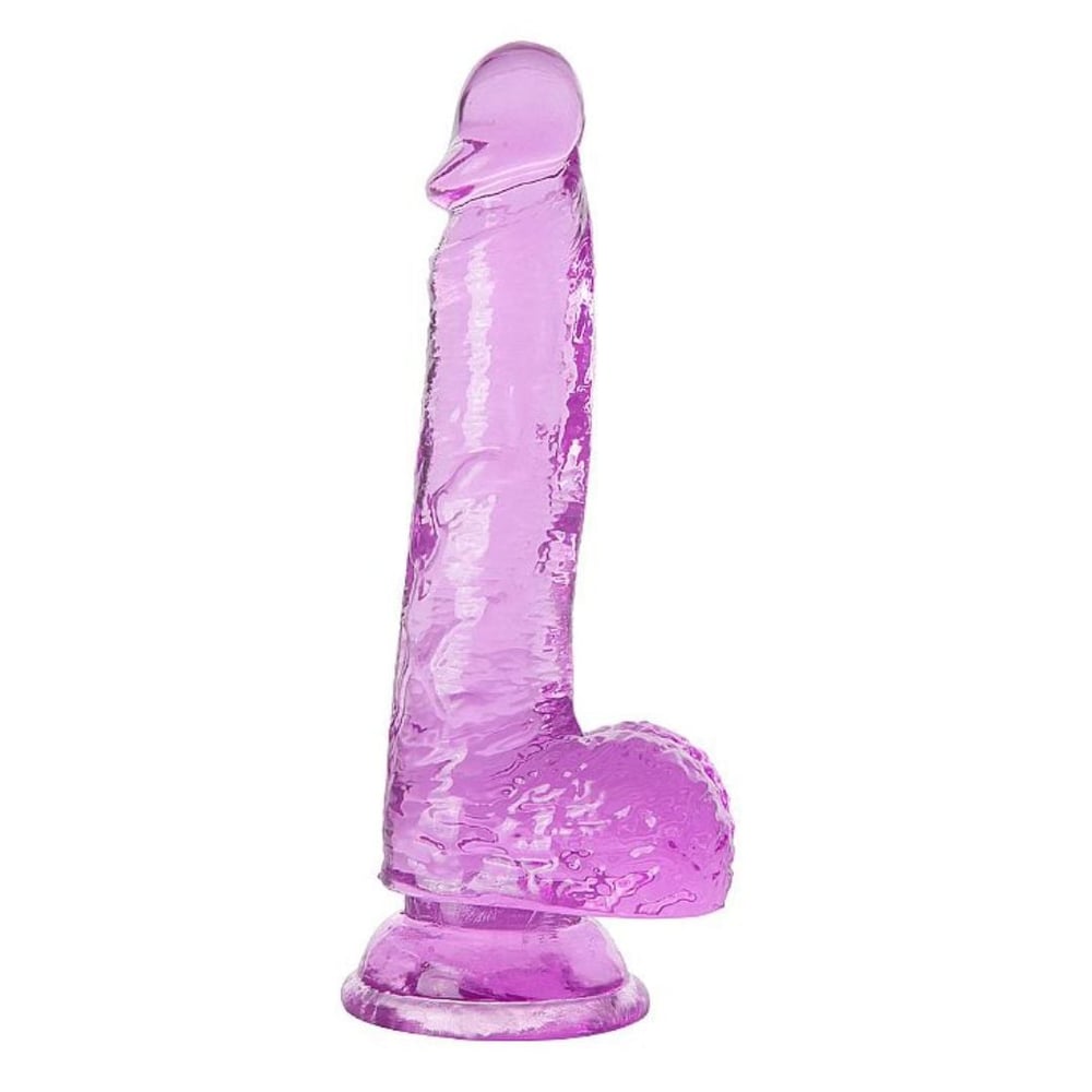 Pênis Realístico Em Jelly Com Escroto E Ventosa 20,5 X 3,8 Cm Vibe Toys - Imagem 2