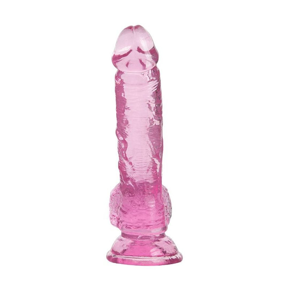 Pênis Realístico Em Jelly Com Escroto E Ventosa 20,5 X 3,8 Cm Vibe Toys - Imagem 6