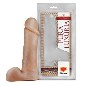 Pênis Realístico Maciço 18,4 X 4Cm Linha Pura Luxúria Sexy Fantasy