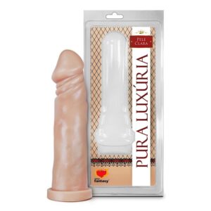 Pênis Realístico Maciço 19 X 4,9Cm Linha Pura Luxúria Sexy Fantasy