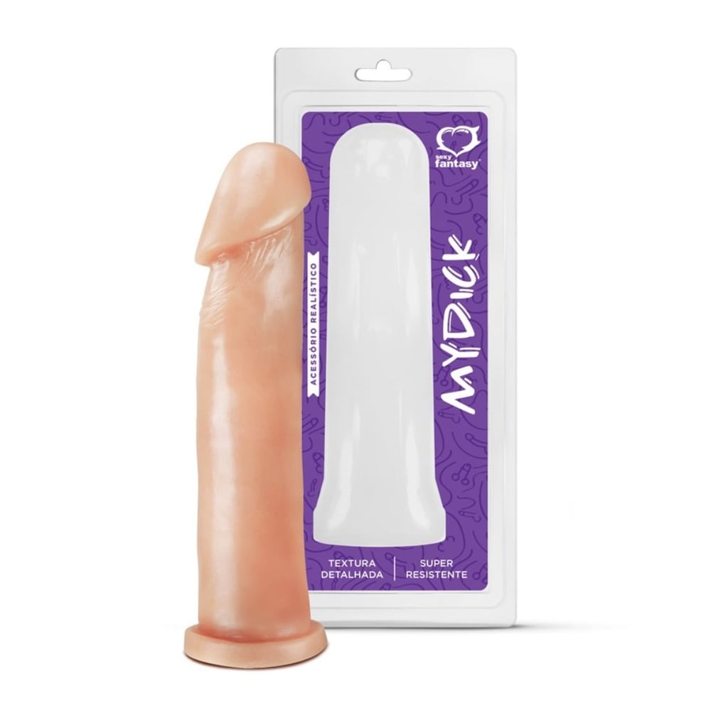 Pênis Realístico Maciço 21 X 5,8Cm Linha Pura Luxúria Sexy Fantasy